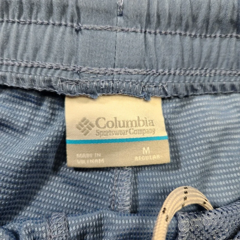 Columbia PFG Pants Men Medium Uncharted Joggers Stretch Woven Blue Outdoor NEW